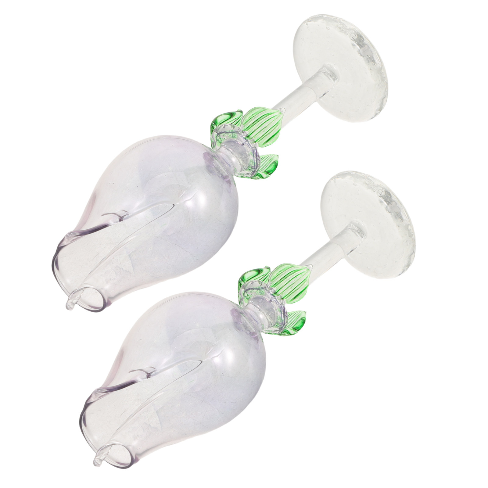 Home Fragrance Oil Diffuser - 2 stuks bloemvormige glazen etherische oliediffuser,