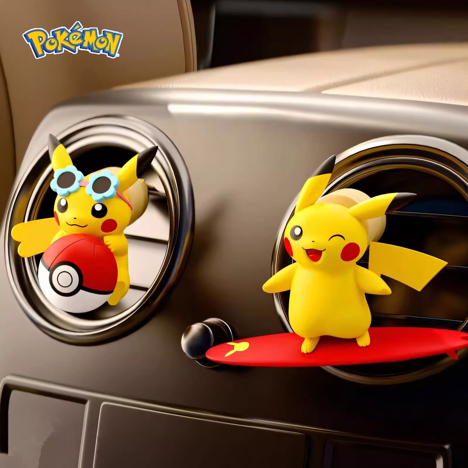 Car Vent Diffuser - Anime Pokemon Pikachu Action Figure Auto