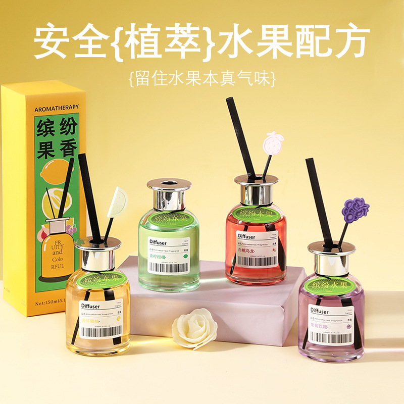 Home Fragrance Aroma Set - 150ml Fruitgeur Rietdiffuser Set Dopamine Aroma