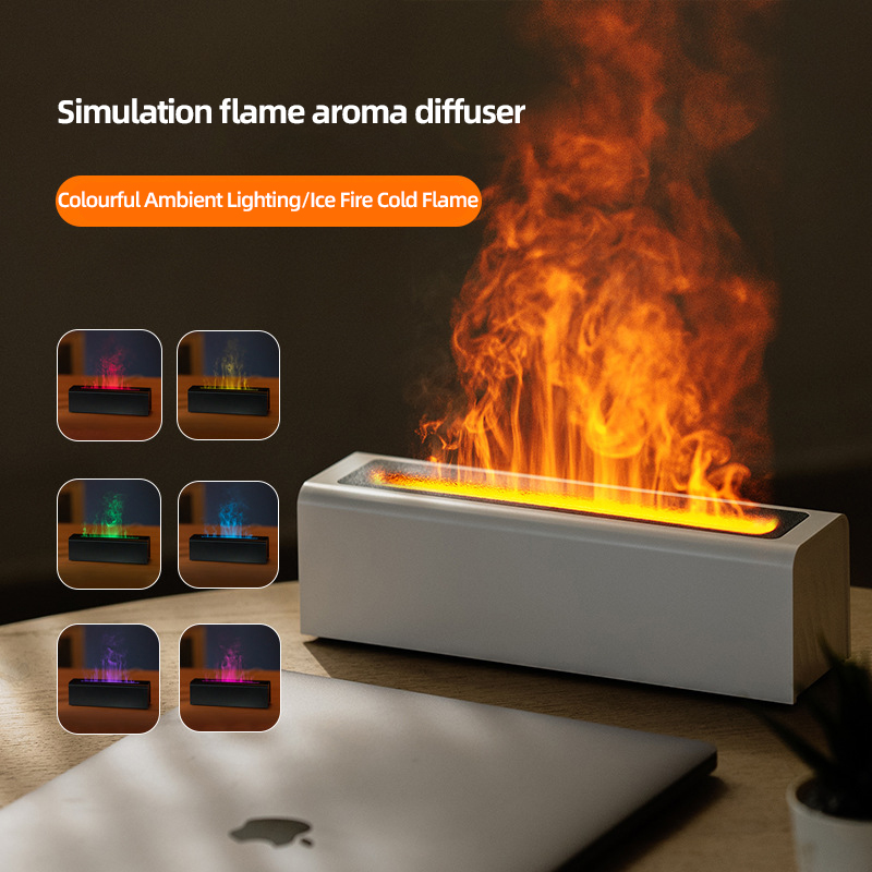 Home Fragrance Plug In - Kleurrijke Simulatie Vlamverspreider USB Plug-in Geur