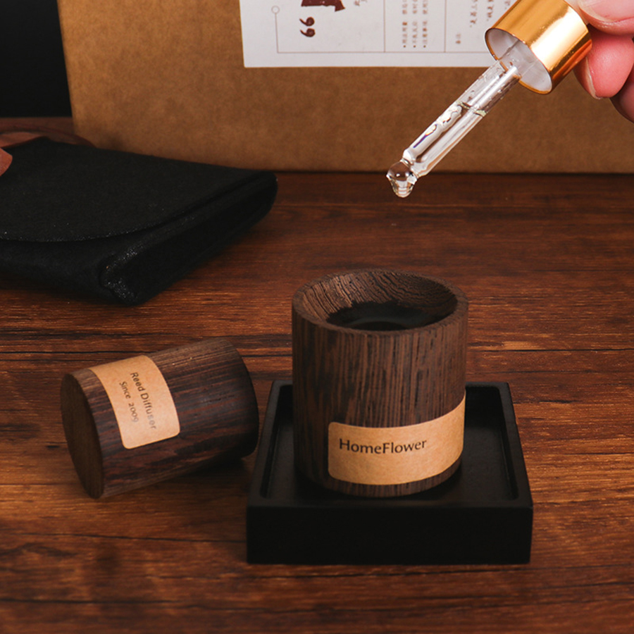 Home Fragrance Oil Diffuser - Diffuser voor etherische olie van zwarte