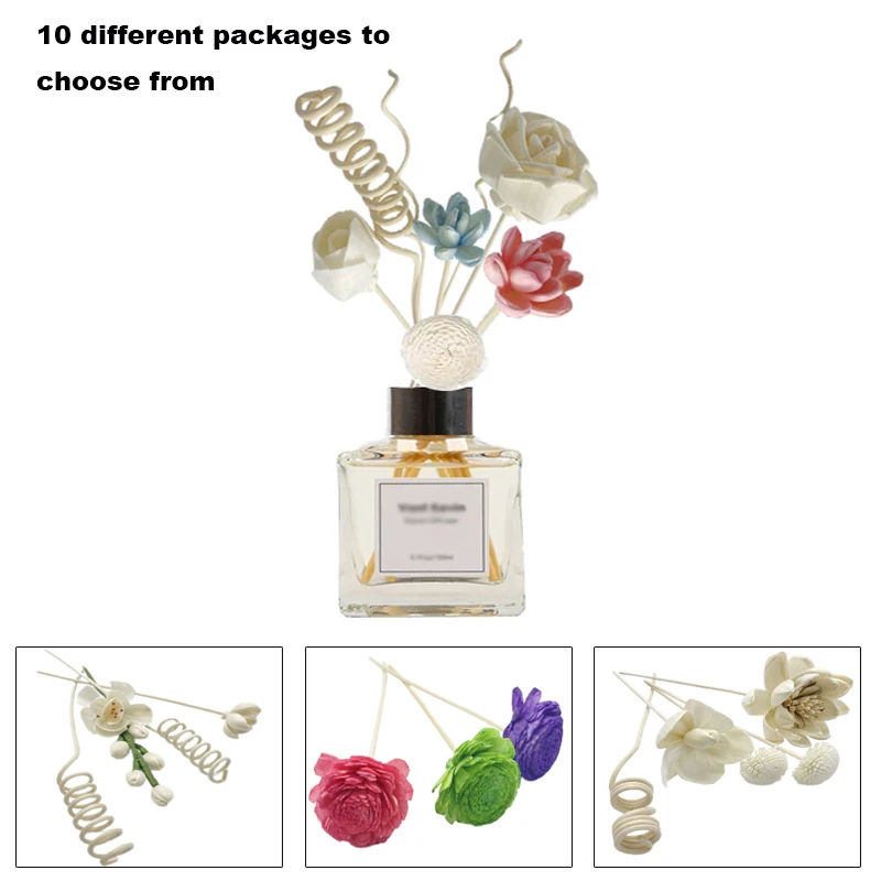 Home Fragrance Aroma Set - Kunstbloem Rotan Stokken Set Vuurloze Geuren