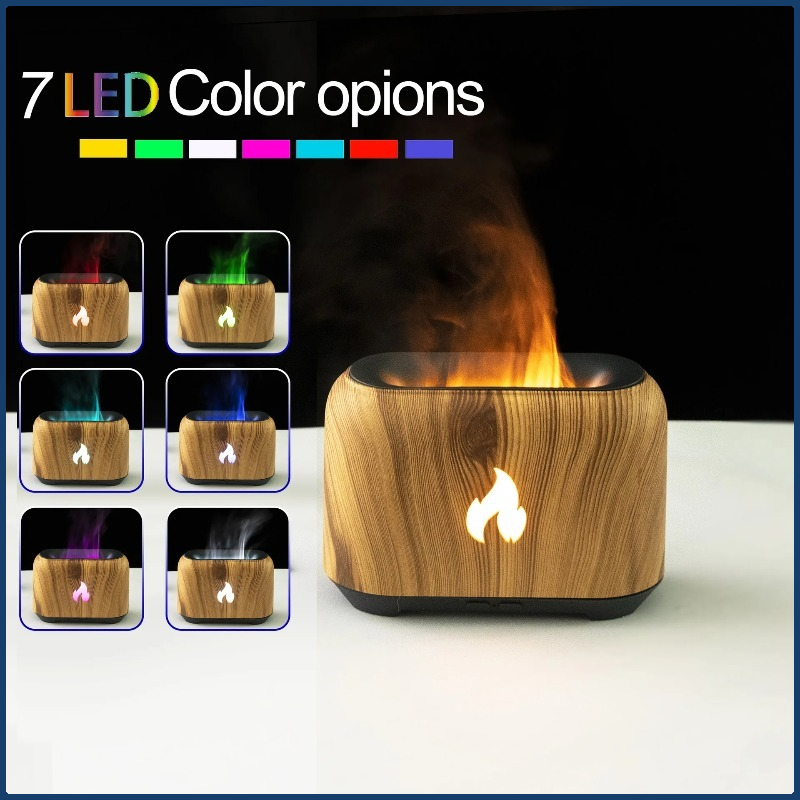 Home Fragrance Plug In - Nieuwe 7-kleurige simulatie vlam diffuser USB-aansluiting