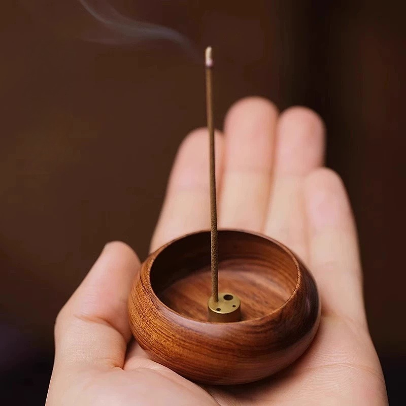 Houten komvormige mini wierook - Home Fragrance Plug In recensie en prijs