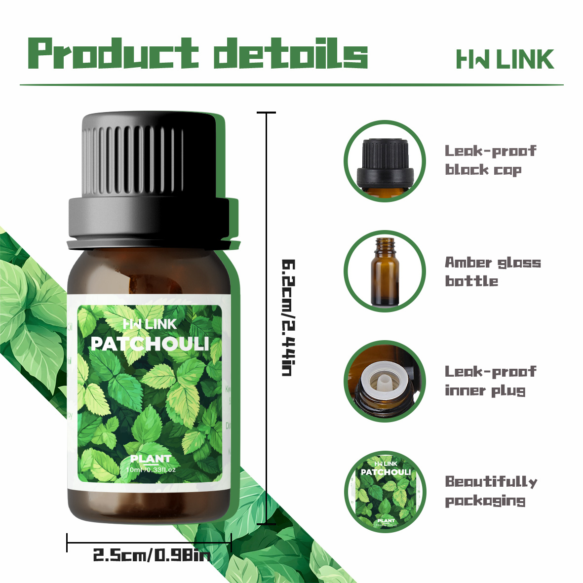 10ml Patchouli etherische olië - Home Fragrance Oil Diffuser recensie en prijs